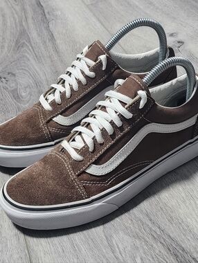 Vans Old Skool Brown Suede Sneakers Womens Size 7.5 Mens Size 6